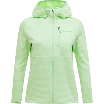 Peak Performance Trail Polartec Zip Hood Fleecejacke Vivid Green Damen