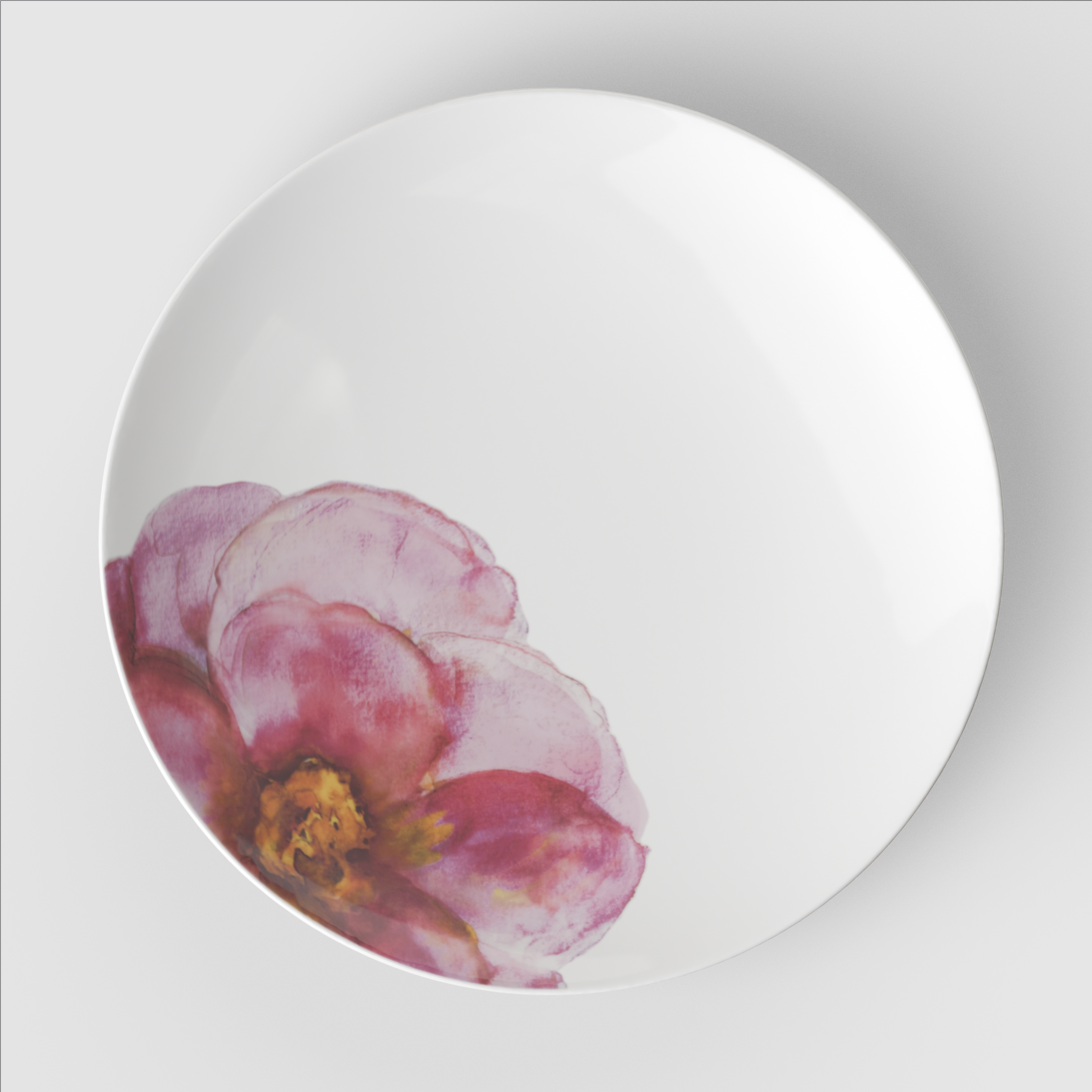 Rose Garden Dinner plate Pink, 11.3'' x 11.3'', Premium Porcelain