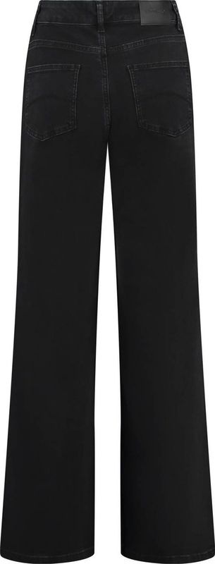 Expresso - High Waist Wide Leg Jeans - Zwart - Denim