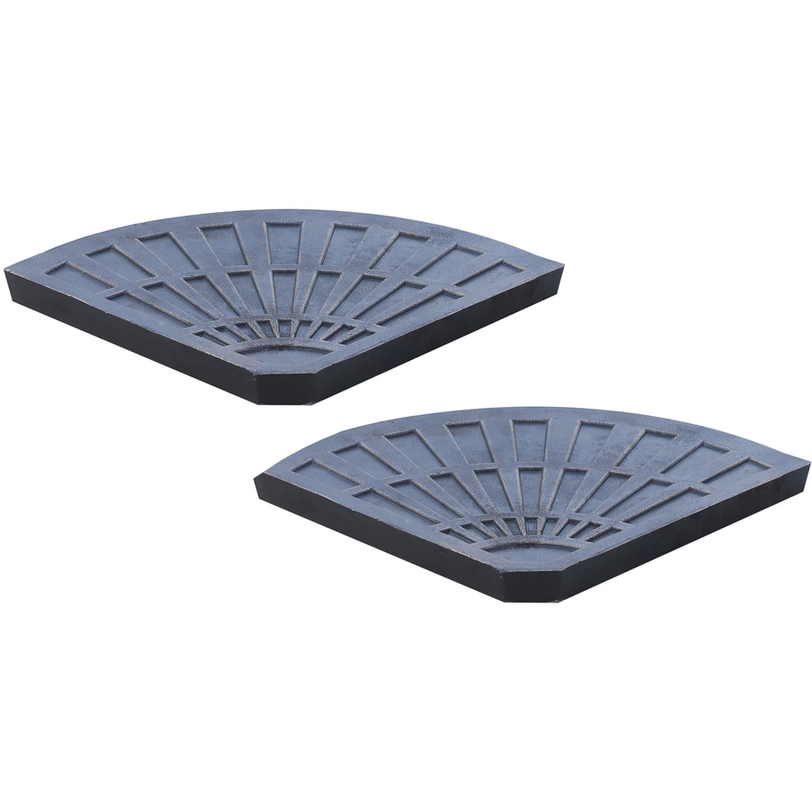 Outsunny Platten-Schirmständer mit Handgriff bronze