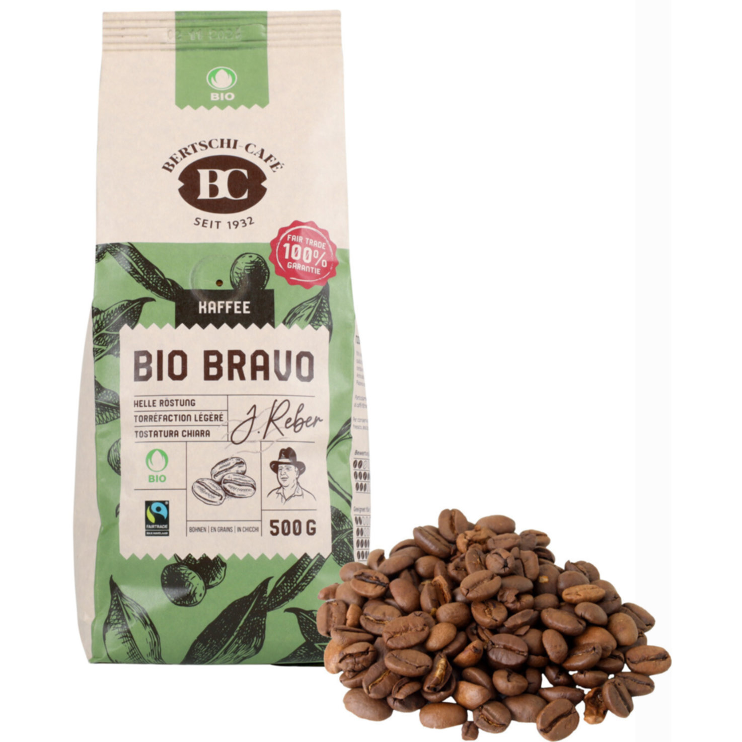 Bertschi Fairtrade Bio Bravo Bohnenkaffee