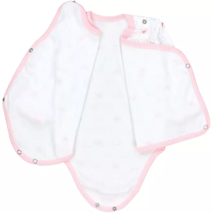 TupTam Baby Langarm Wickelbody im 5er Set apricot