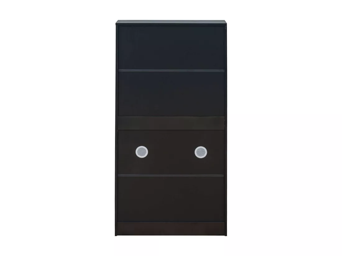 Armoire à Chaussures Rebecca Mobili Ekpe 119x60x23 MDF Noir Moderne