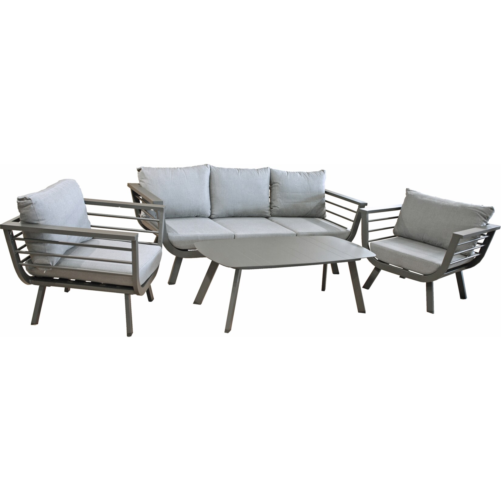 Sitzgarnitur Sitzgruppe Holz Garten Lounge Set Gartenmöbel Massiv Tisch Sofa