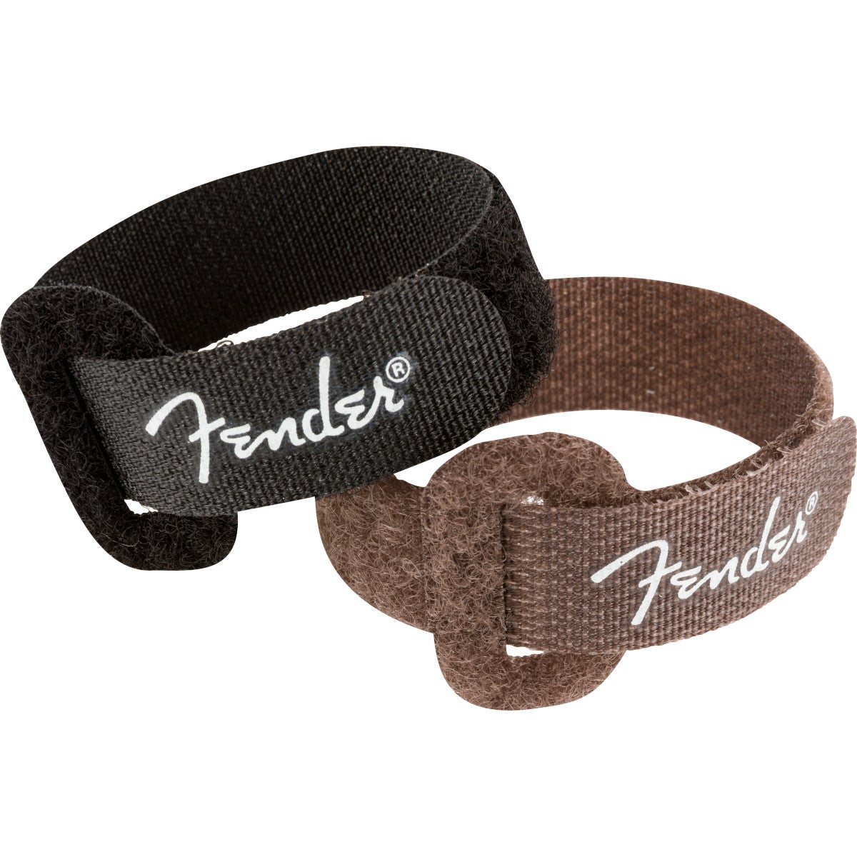 Fender Cable Ties 7 inch zwart en bruin (set van 6)