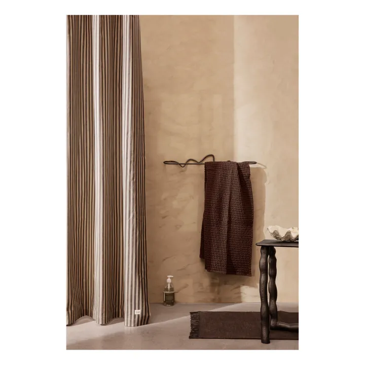 Ferm Living Rideau de douche Chambray | Noir