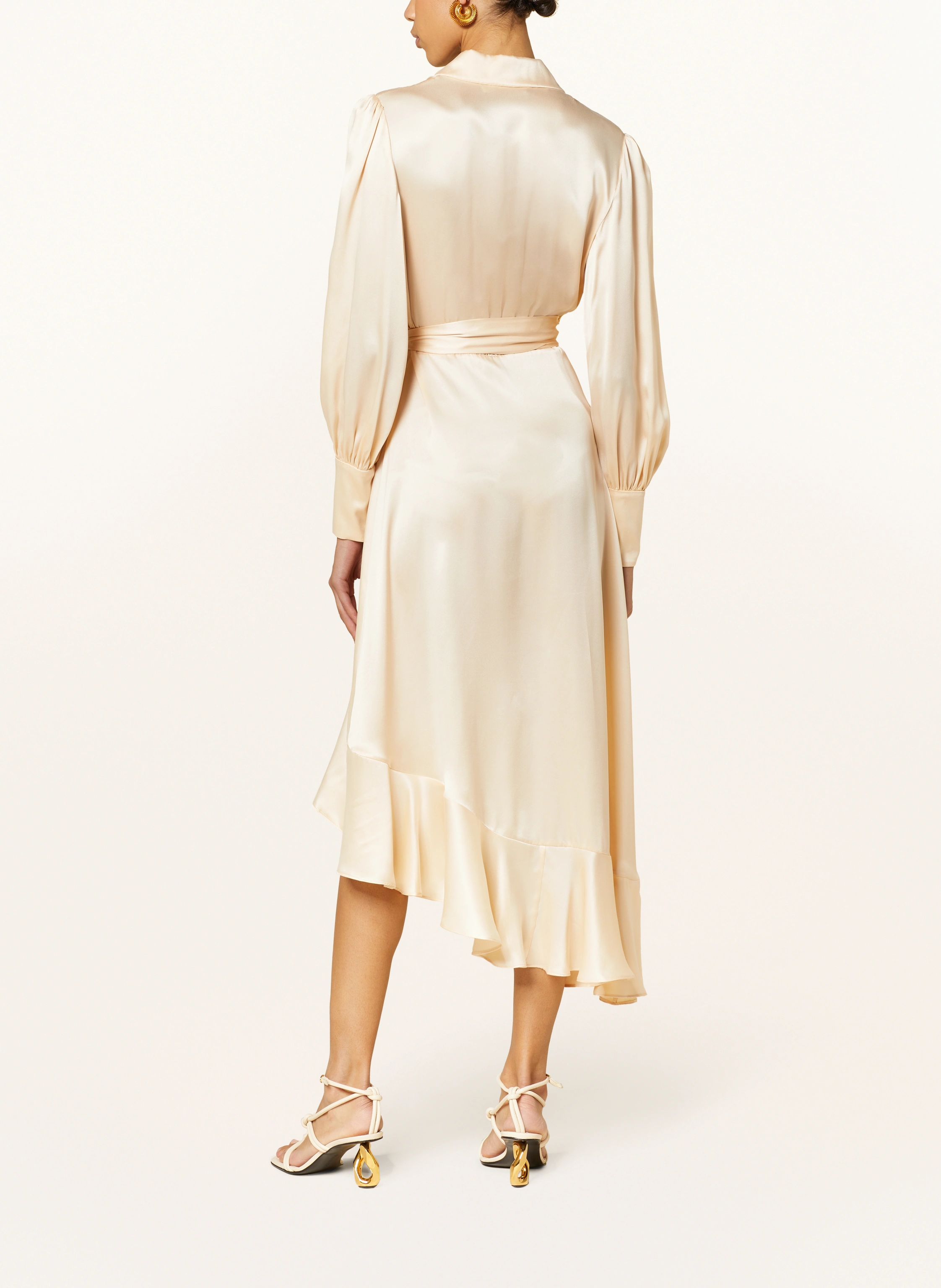 ZIMMERMANN Wickelkleid aus Seide mit Volants