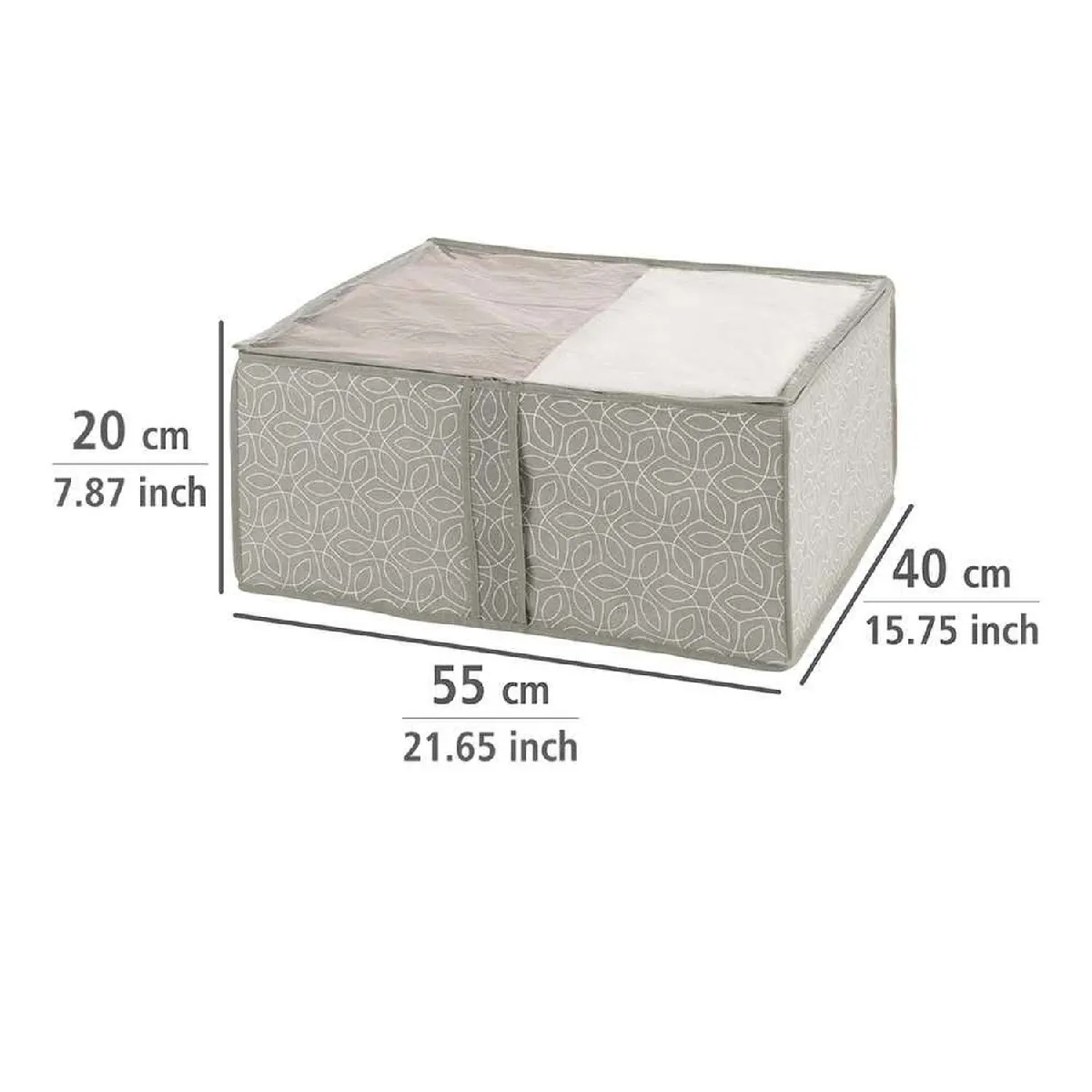 Wenko Boîte de rangement rectangulaire - Beige