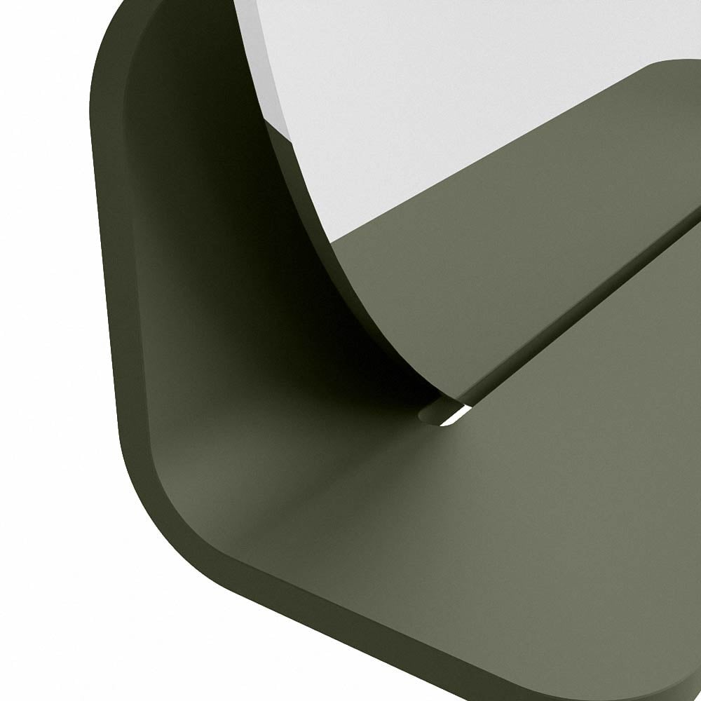 Mondiaz Spot spiegel rond Ø40cm met planchet army