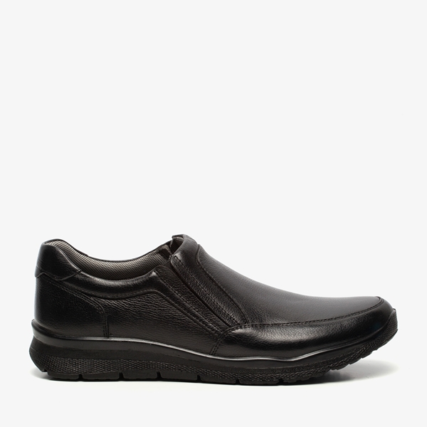 Hush Puppies leren heren instappers zwart