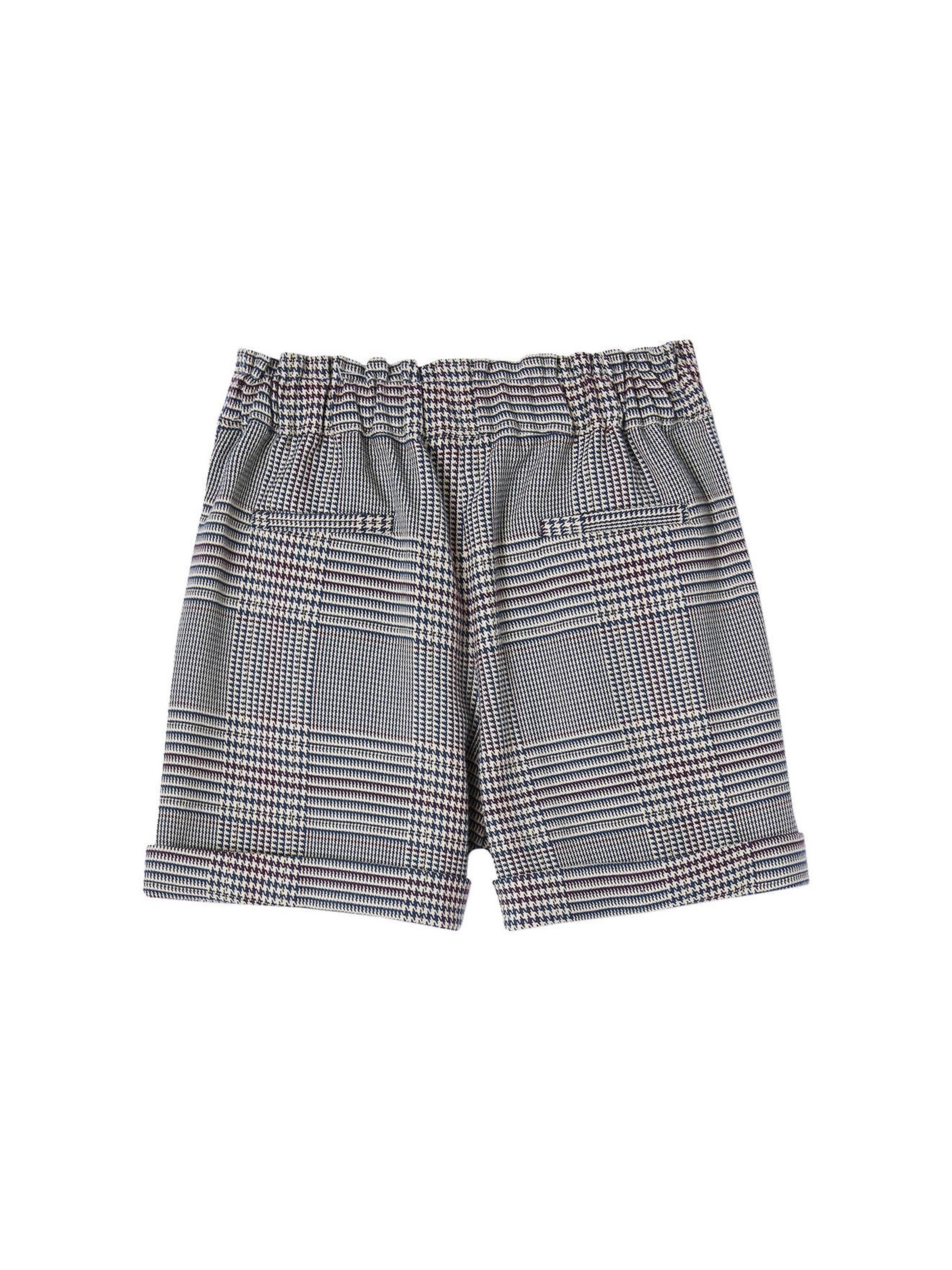 Vertbaudet Mädchen Flanell-Shorts mit Karomuster marine kariert
