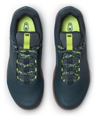 Chaussures VTT Crankbrothers Mallet Lace Edition Limitée Splatter Bleu/Vert Citron