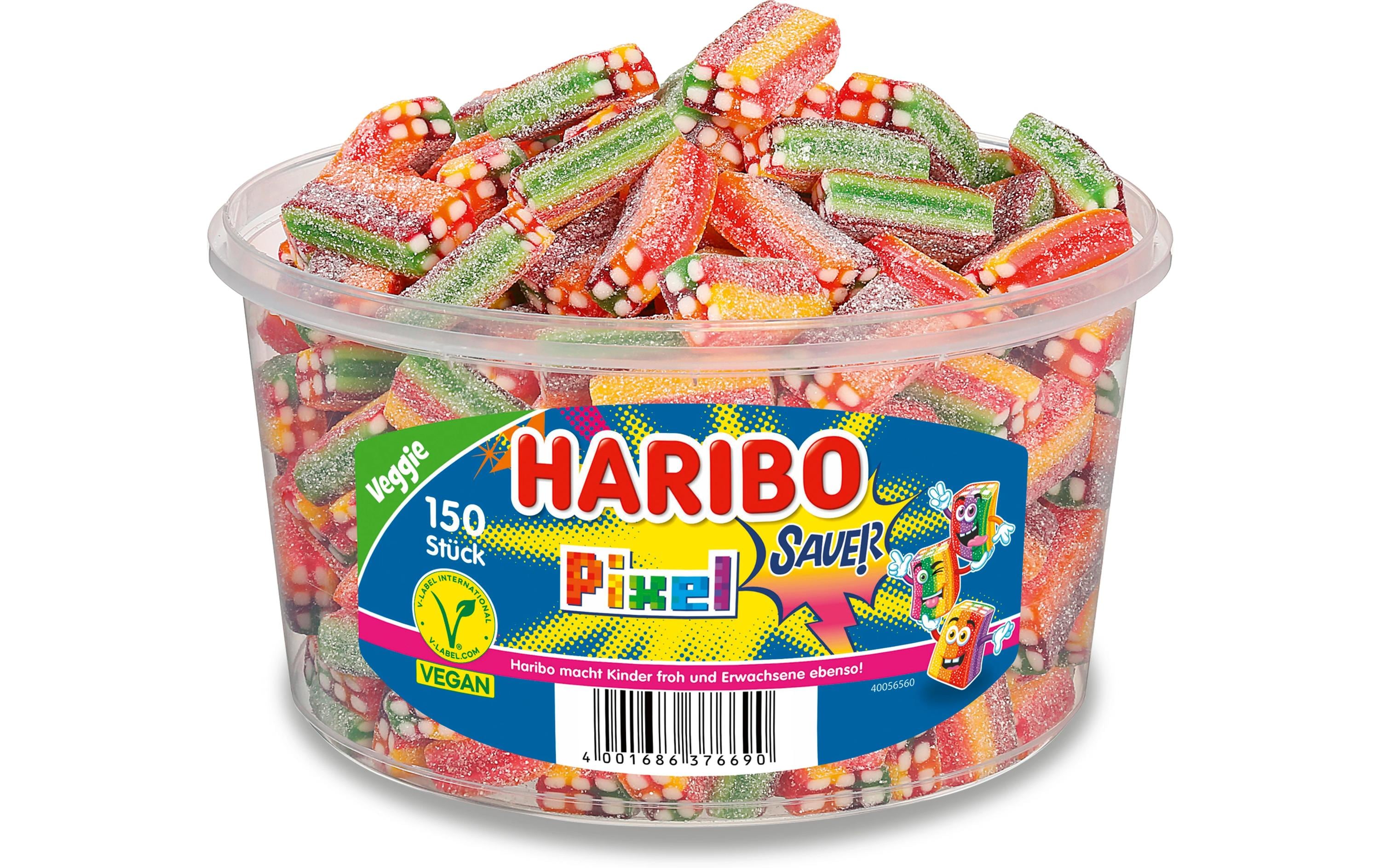 Gummibonbons Rainbow Pixel sauer 150 StückFeine Kaubonbons zum Naschen und Teilen