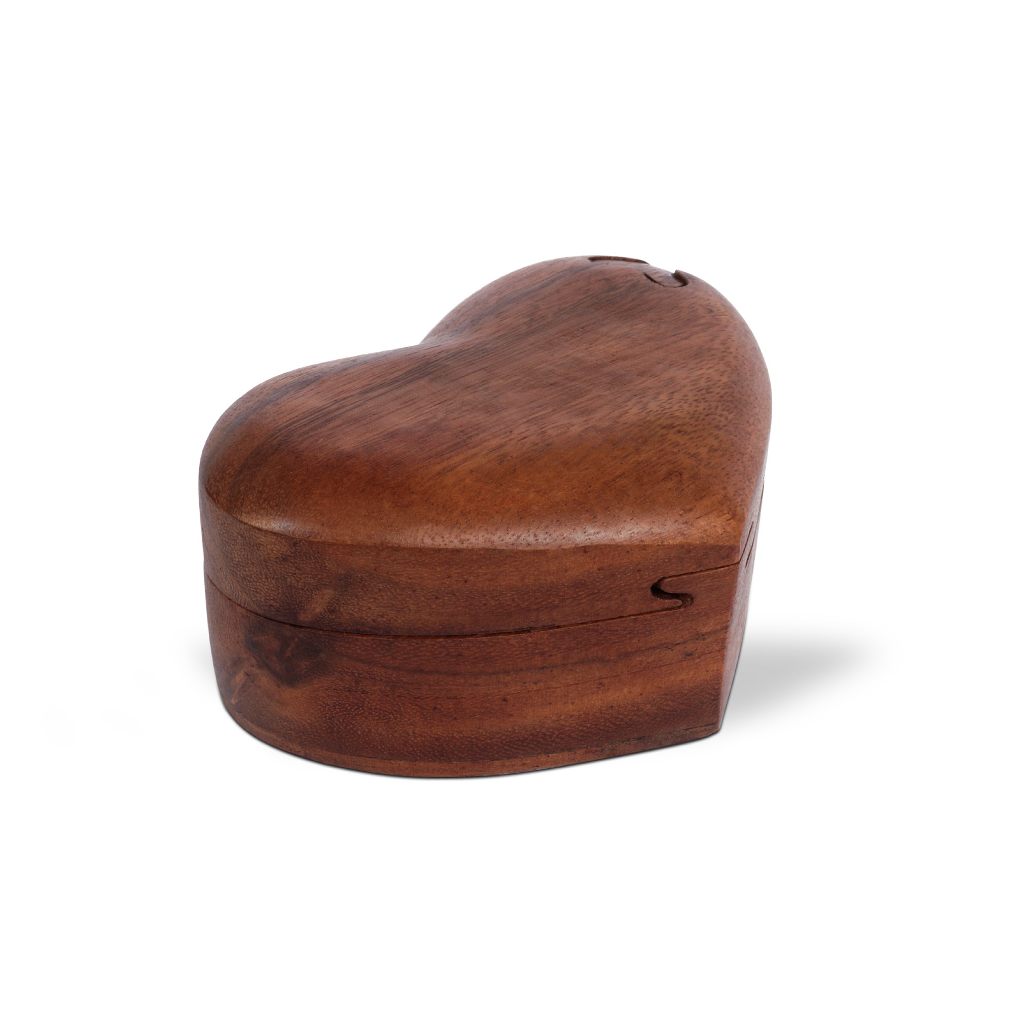 Secret Box 'Heart' , natur, T 11,5 cm, B 9 cm, H 6,5 cm von fischer's lagerhaus