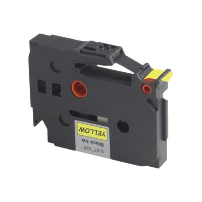 UPrint - Ruban d'étiquettes auto-adhésives pour Brother TZe631 - 1 rouleau (12 mm x 8 m) - fond jaune écriture noire