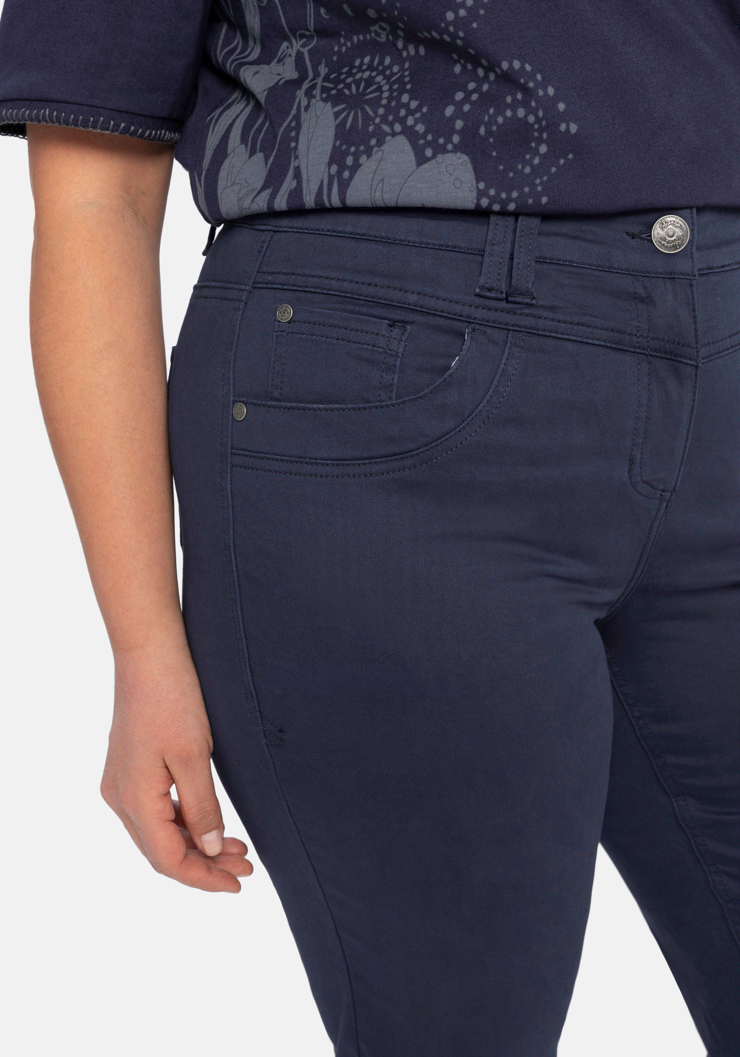 Gerade Stretchhose in Twill-Qualität