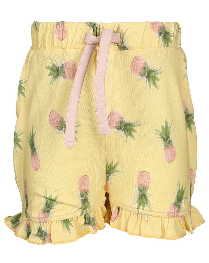 Jersey-Shorts NBJENNA – ANANAS in gelb