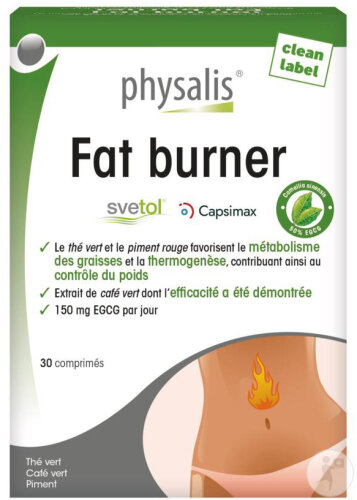 Physalis Fat Burner Contrôle Du Poids Avec Thé Et Vert Café Vert 30 Comprimés