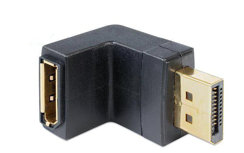 Winkeladapter DP, 90° gewinkelt untenGewinkelter Displayport 1.1 Adapter