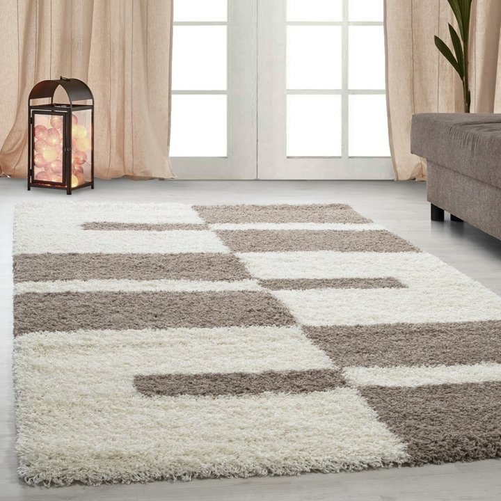 Hoogpolig vloerkleed - Gala Beige | Zachte en warme voeten