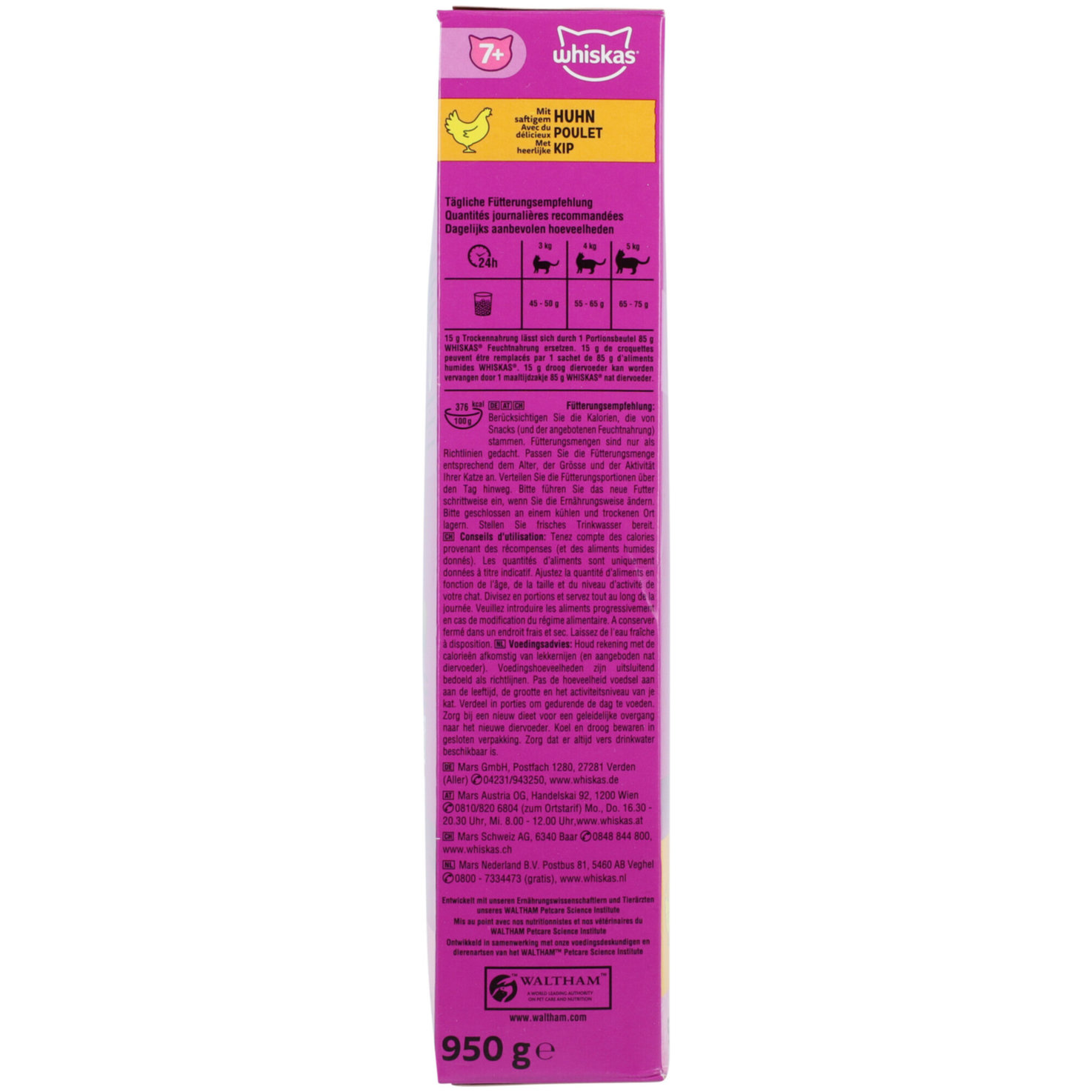 Whiskas 7+ Huhn 950g