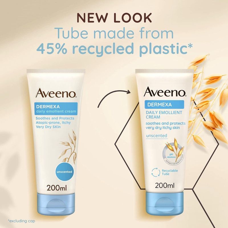 Aveeno - Dermexa - Verzachtende Creme - 200ml - Voor Droge Huid