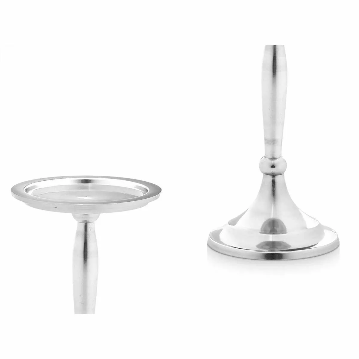 Gift Decor Pot à Bougie Argenté Aluminium