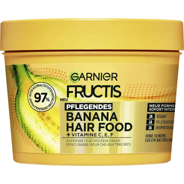 Haarkur Banana Hair Food 3in1 Maske Trockenes Haar