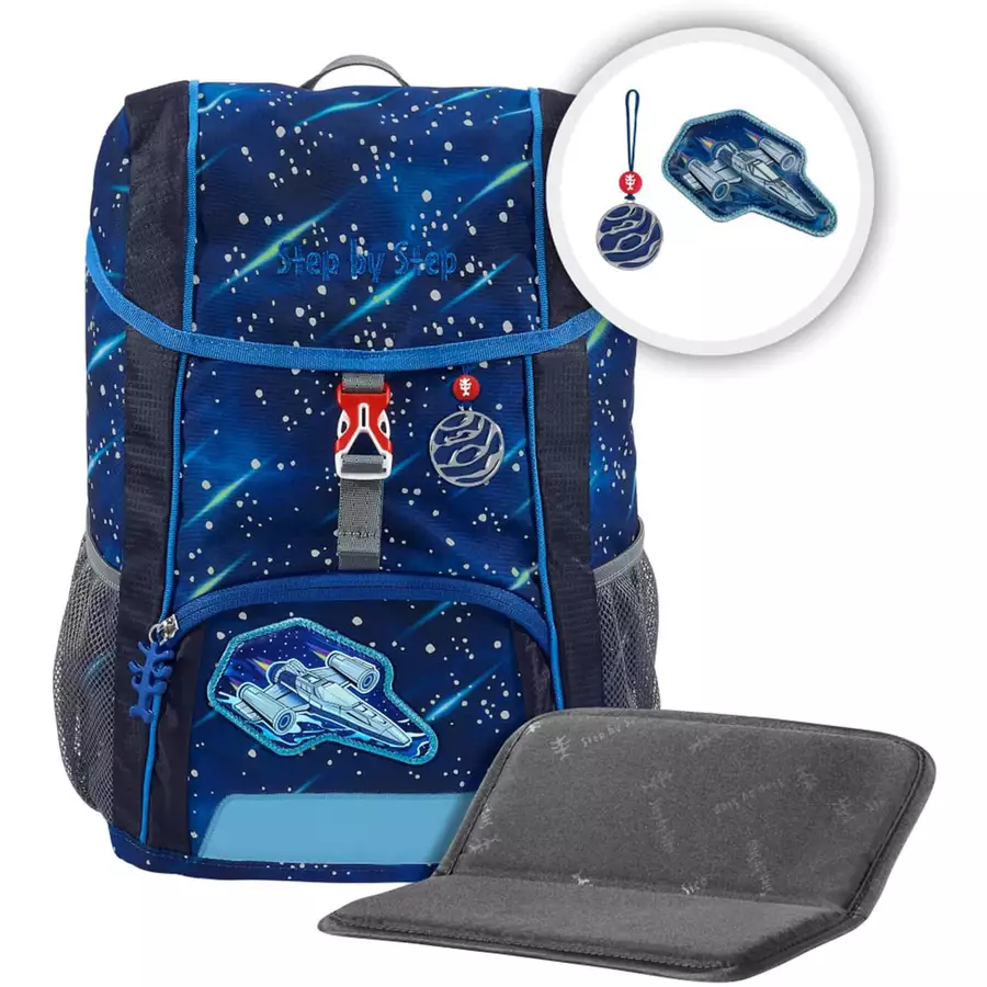 Step by Kid Reflect Rucksack-Set 3tlg. Star Shuttle Elio