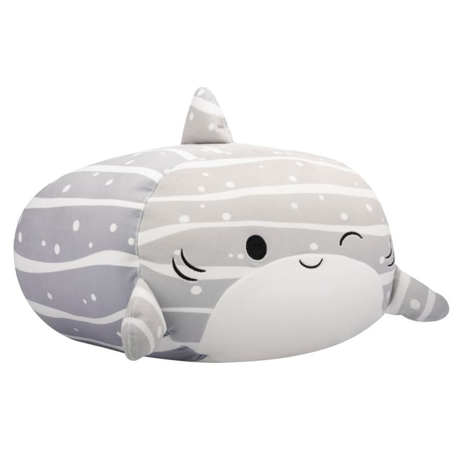 Squishmallows Stackables - Plüschfigur - Sachie der grau gestreifte Walhai - ca.  30cm