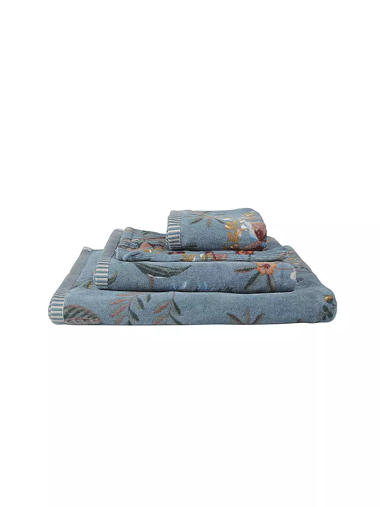 PIP STUDIO Gästetuch 30x50cm SECRET GARDEN Blue hellblau