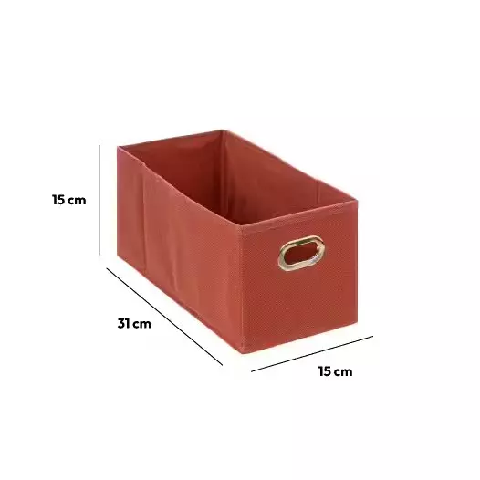 Panier de rangement (15 x 31 cm) Helena Terre de Sienne