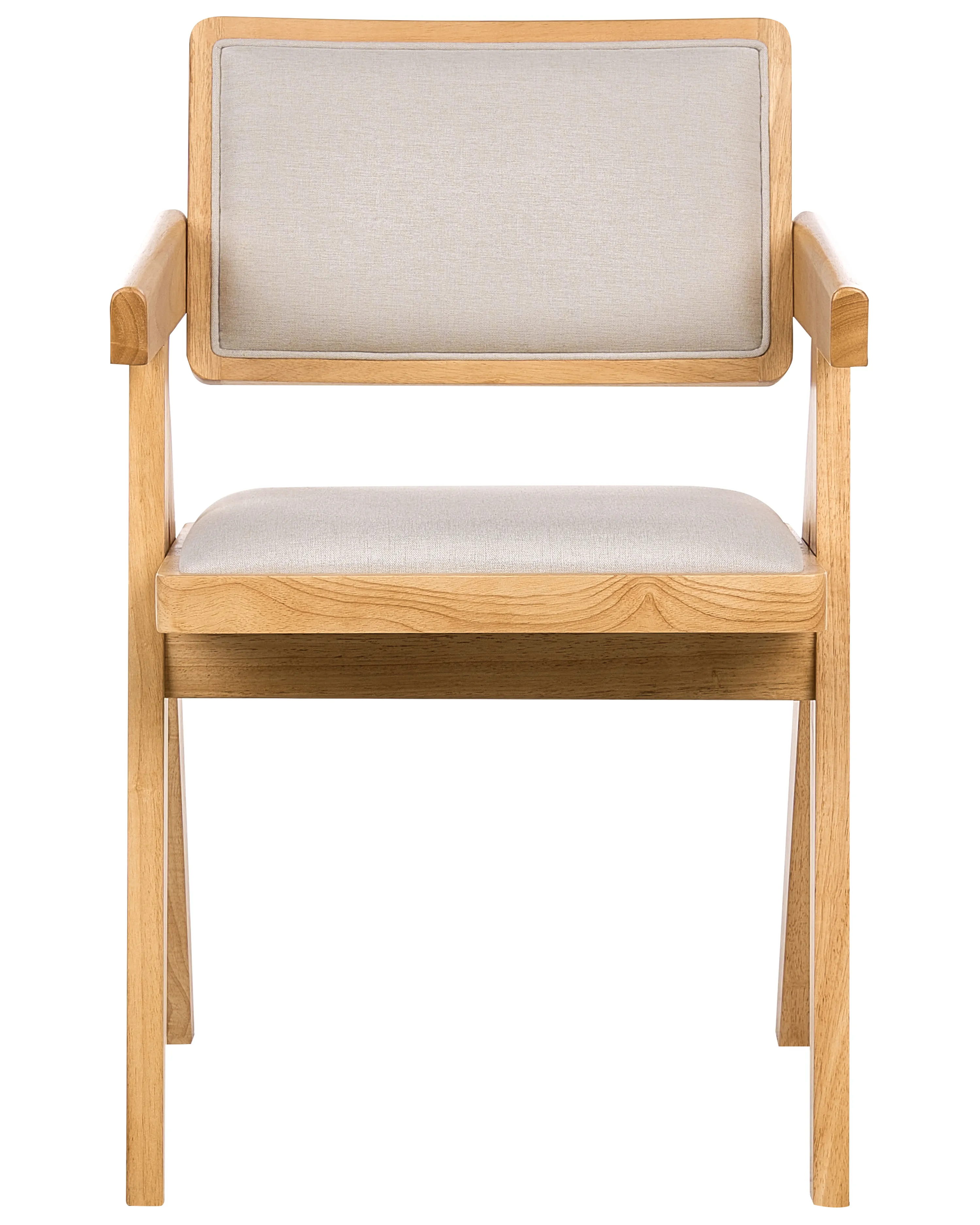 Set van 2 eetkamerstoelen CARMODY Hout Lichtbruin