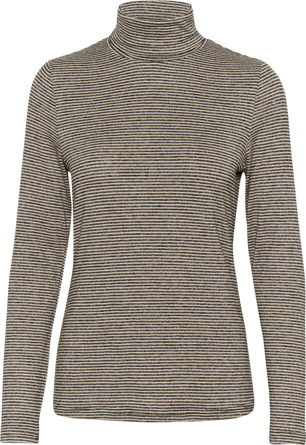 Culture CUalexandra Jersey Rollneck Timber wolf / black stripe