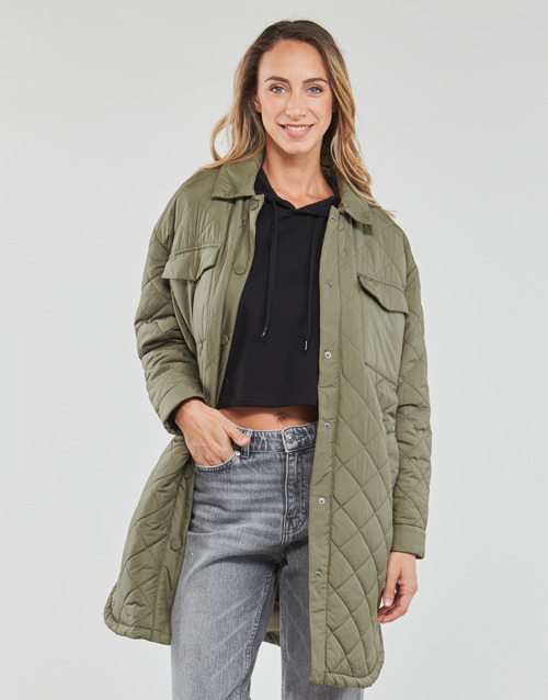 Only - ONLNEWTANZIA LONG QUILT SHACKET CC OTW - Kaki
