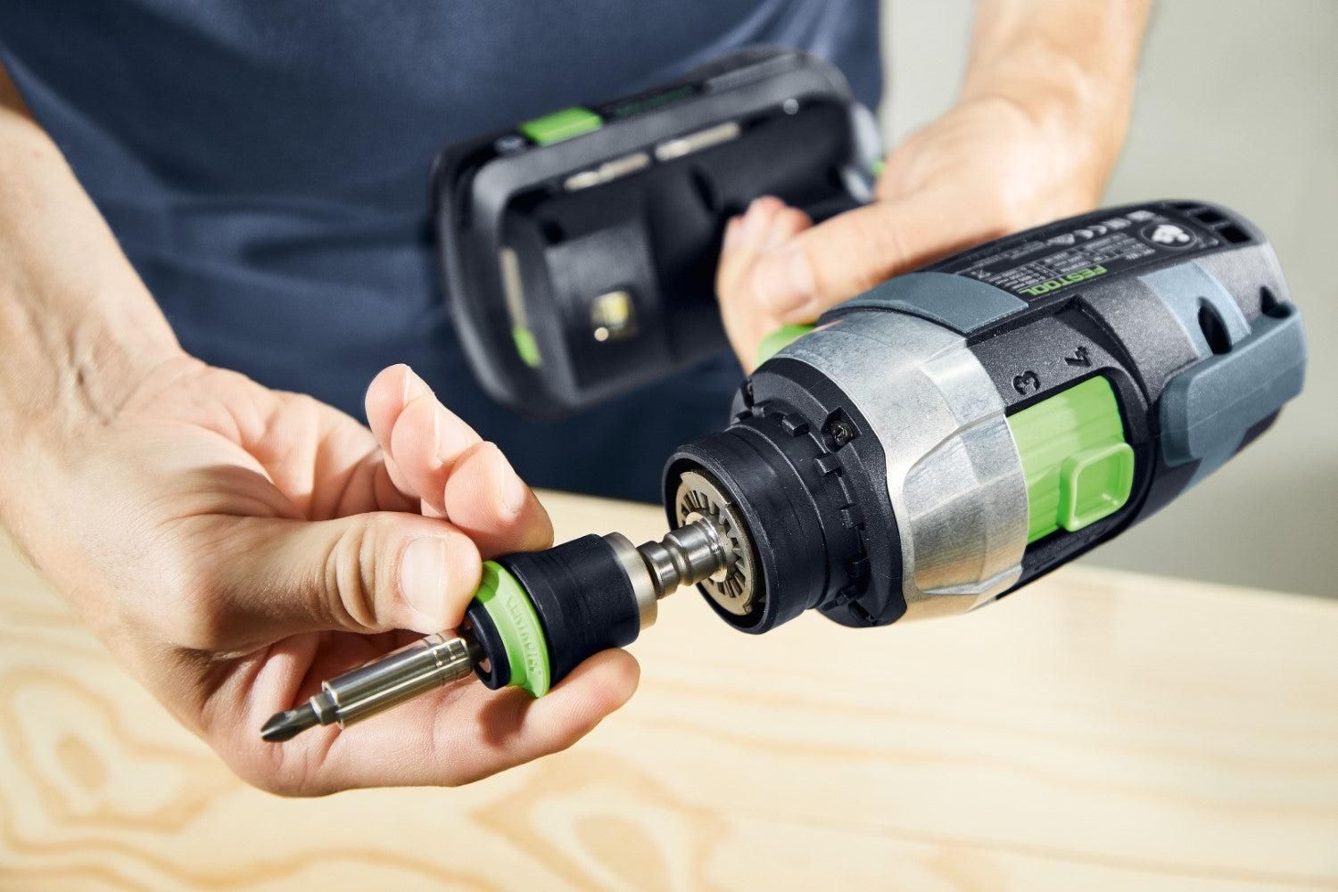 Festool TDC 18/4 5,0/4,0 I-Set QUADRIVE Accu Schroefboormachine 18V 4.0/5.0Ah    1x Hulpstuk in Systainer - 577612
