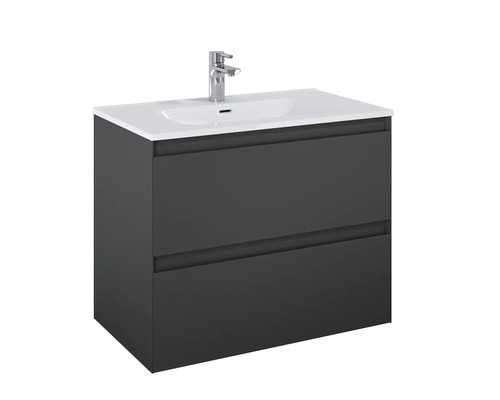 Jungborn wastafelmeubel DECEM BxHxD 800 x 635 x 458 mm Frontkleur antraciet mat
