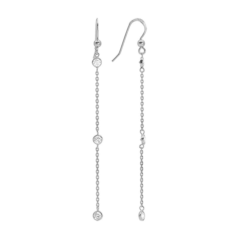 Boucles d'oreilles femme - Oxyde de zirconium - Argent 925