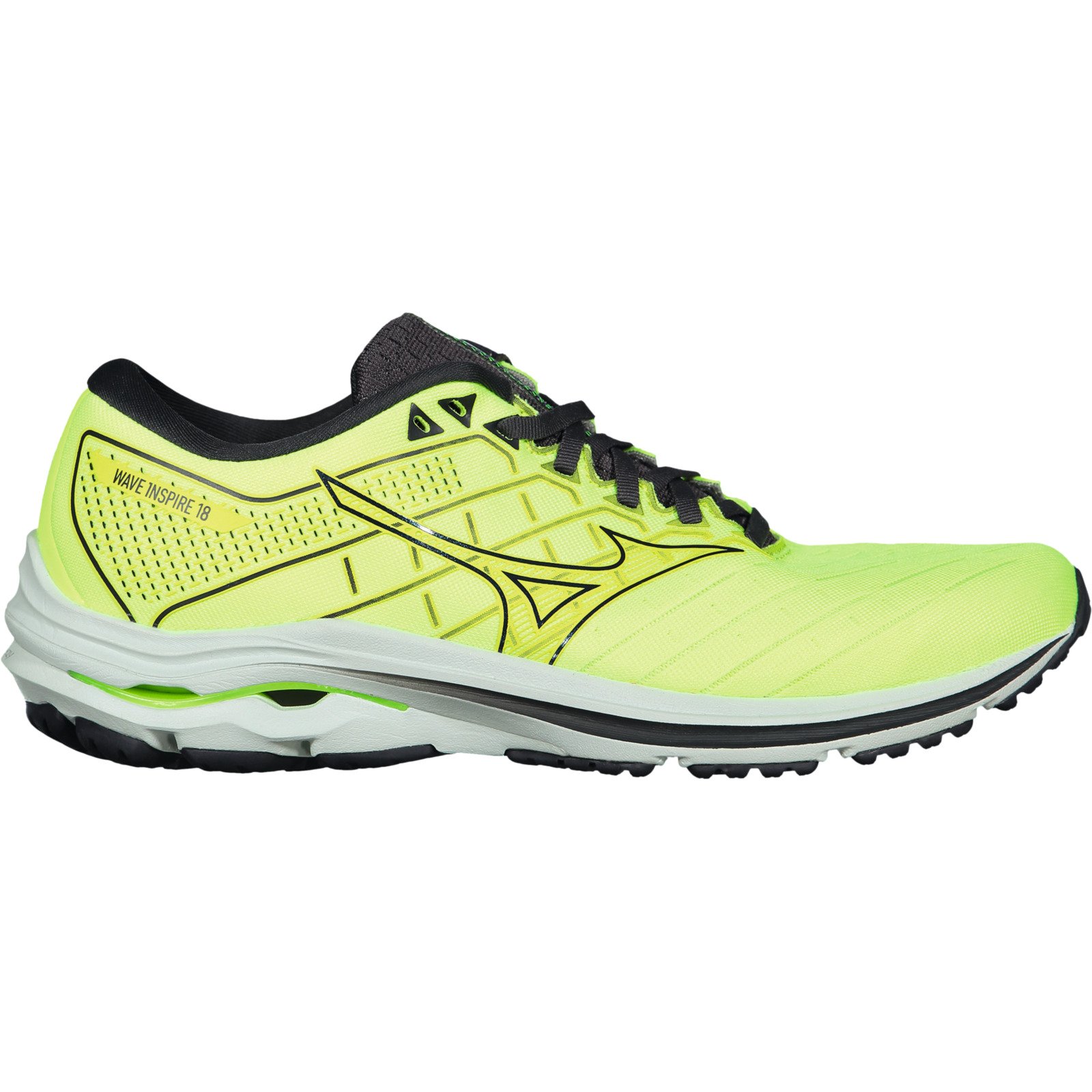 Mizuno Herren-Laufschuh Wave Inspire 18 gelb, 46.5