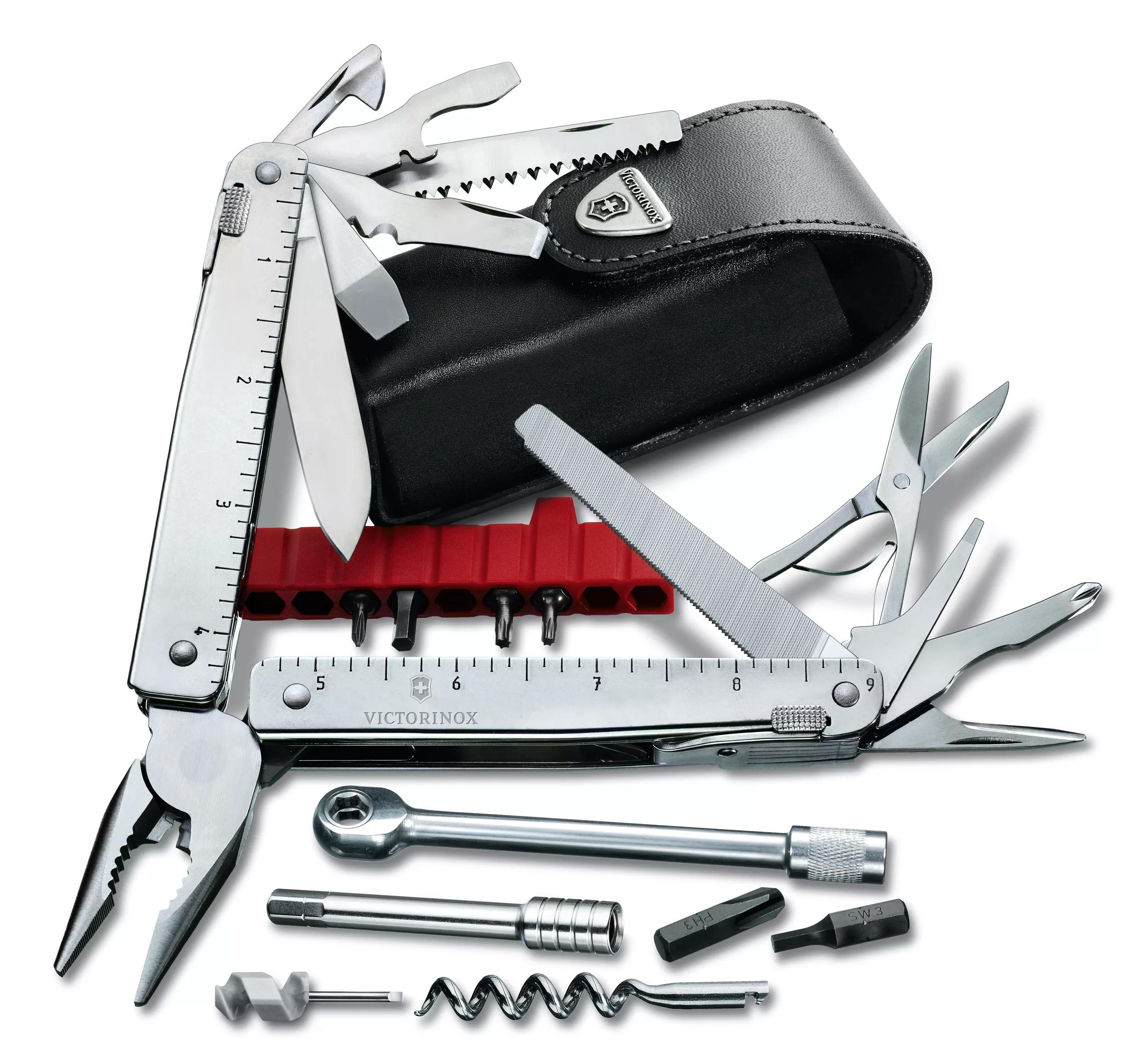Swiss Tool X Plus Ratchet-Inklusive Leder-Gürteletui