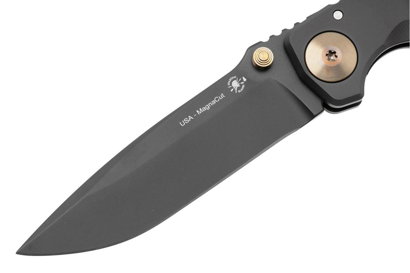 Spartan Blades Harsey Folder, Black PVD, Bronze hardware SF5BK-BRHW zakmes