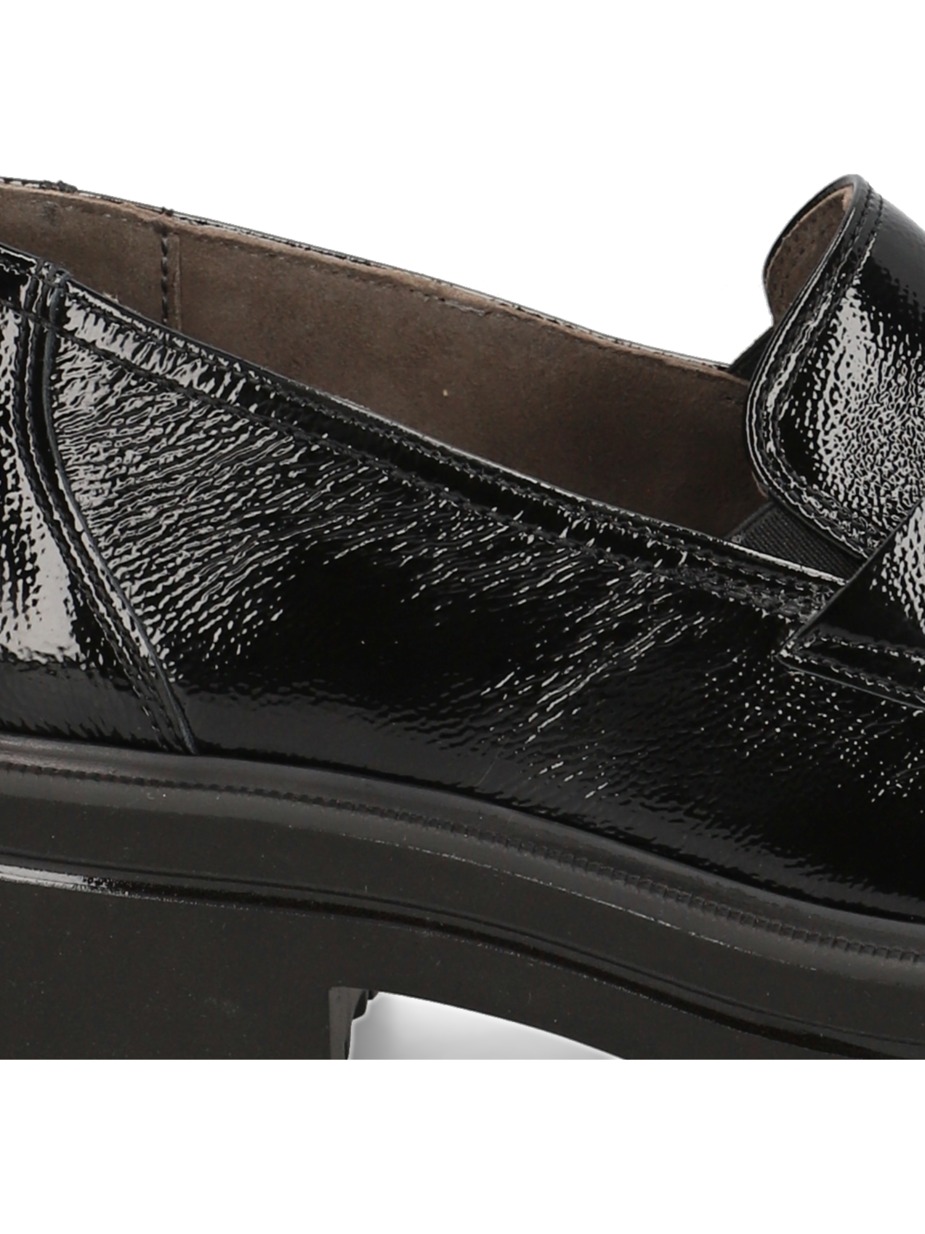 Lackleder Slipper