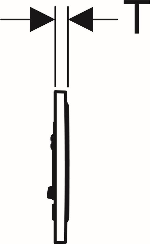 Geberit - Sigma 10 - Bedieningsplaat - Grijs - Kunststof