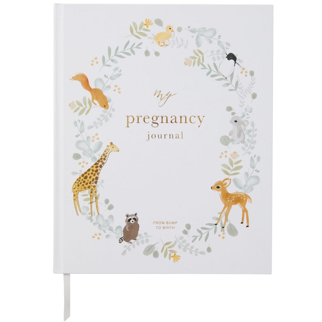 Blush and gold my pregnancy journal - animals