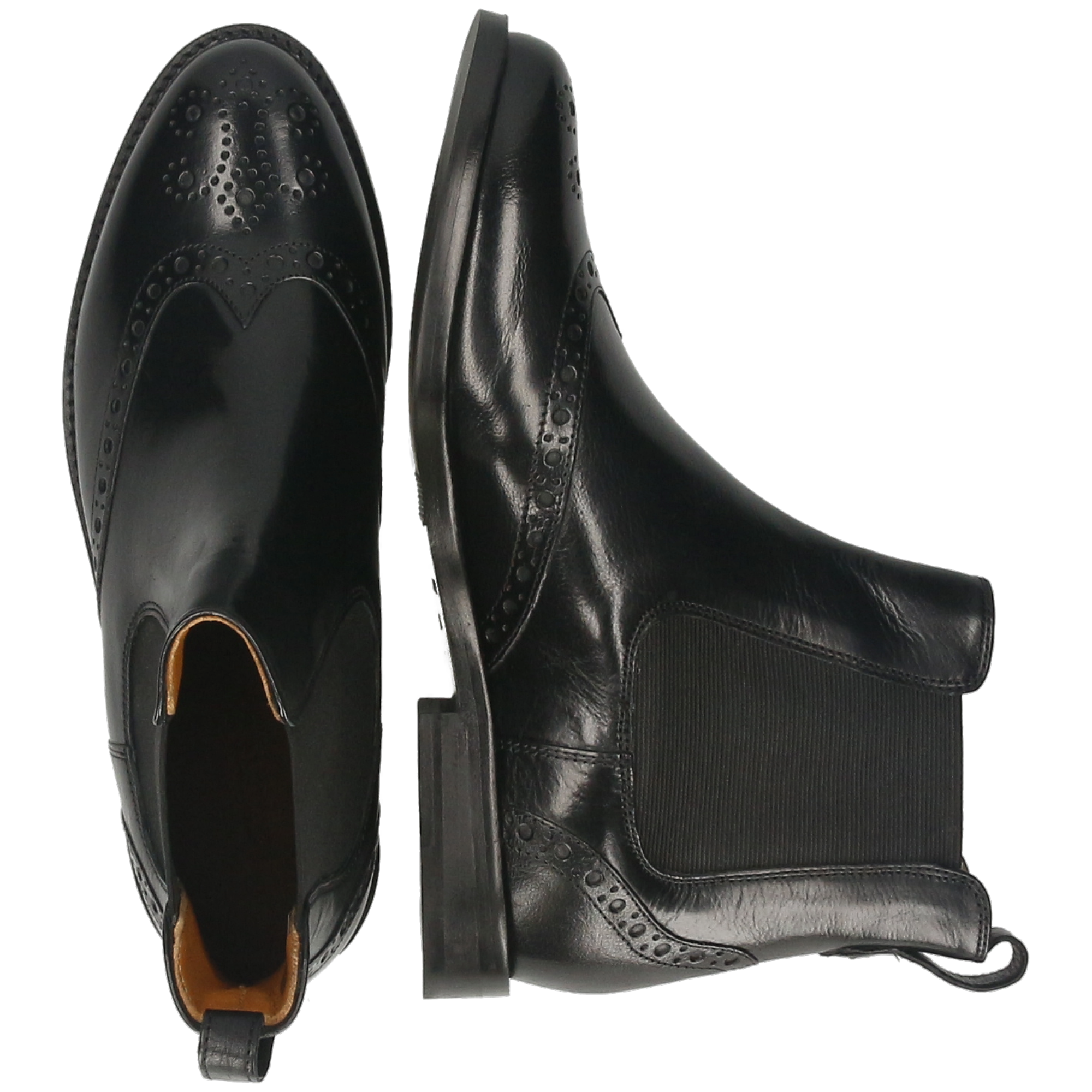 SELINA 29 - Bottines à talon plat | Noir