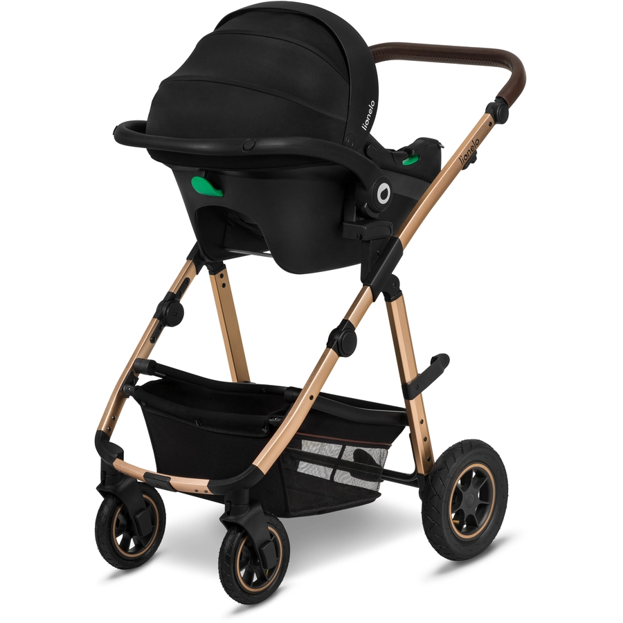 lionelo Kombikinderwagen Amber 3 in 1 Black Onyx