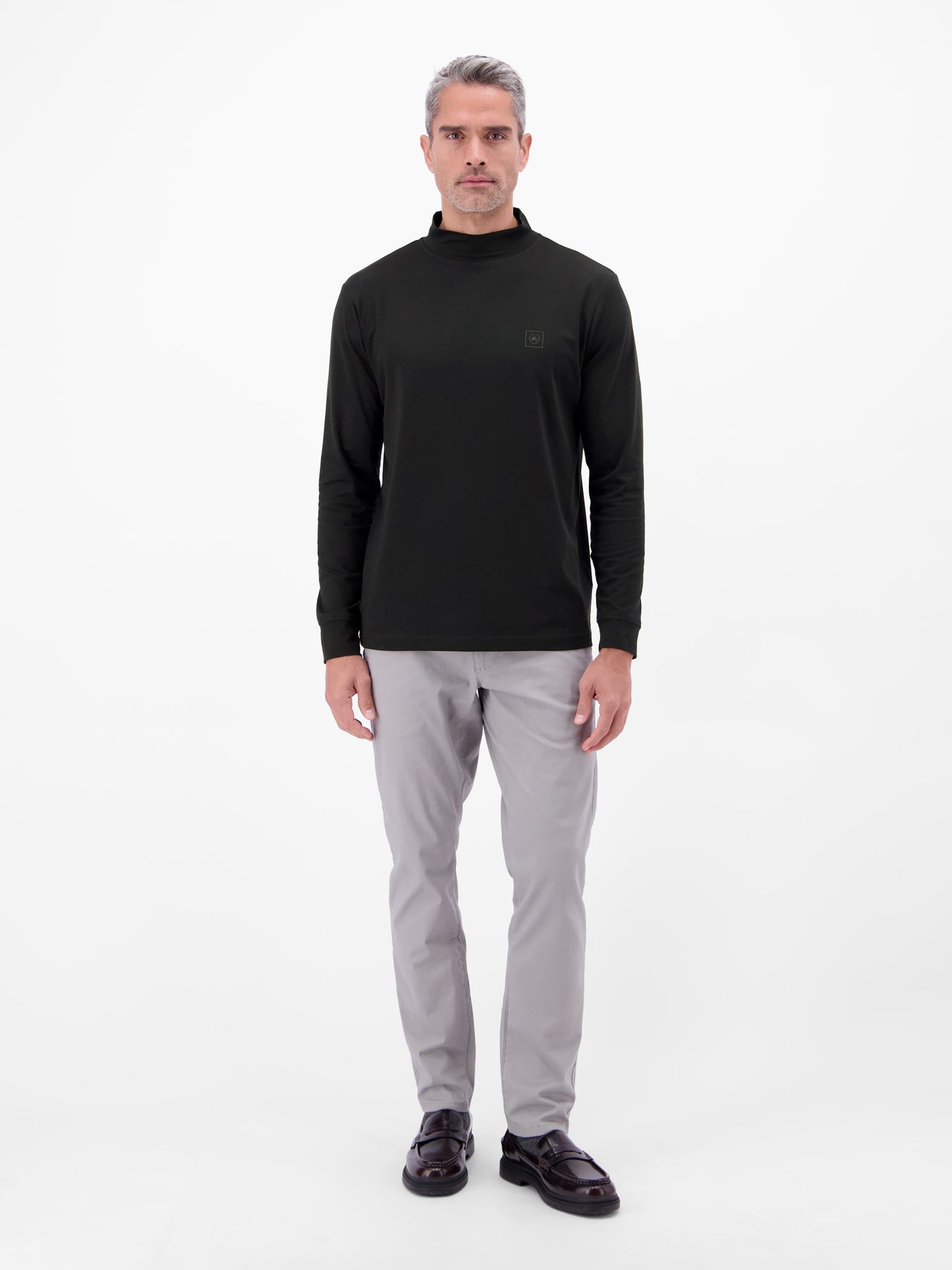 Herren-Shirt mit modischem Turtleneck