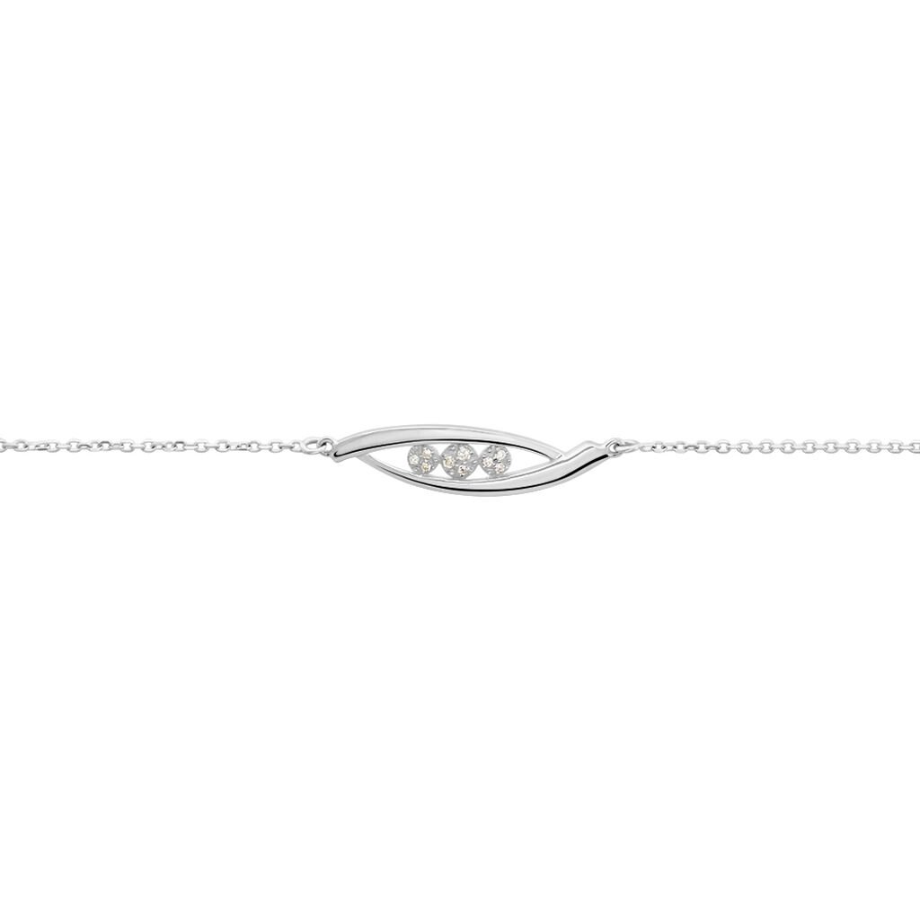 Bracelet Delphine Or Blanc Diamant