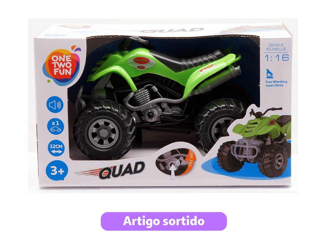 MOTOQUATRO ONE TWO FUN COM SOM MODELOS SORTIDOS