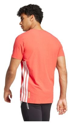 Maillot manches courtes adidas Adizero Rouge Homme